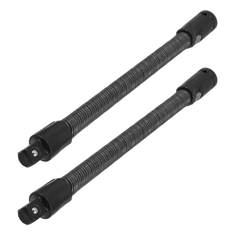Extenson Bar DRAFIDEEP 2Pcs Black Steel Flexible Socket Extension Bar Set Bendable ...