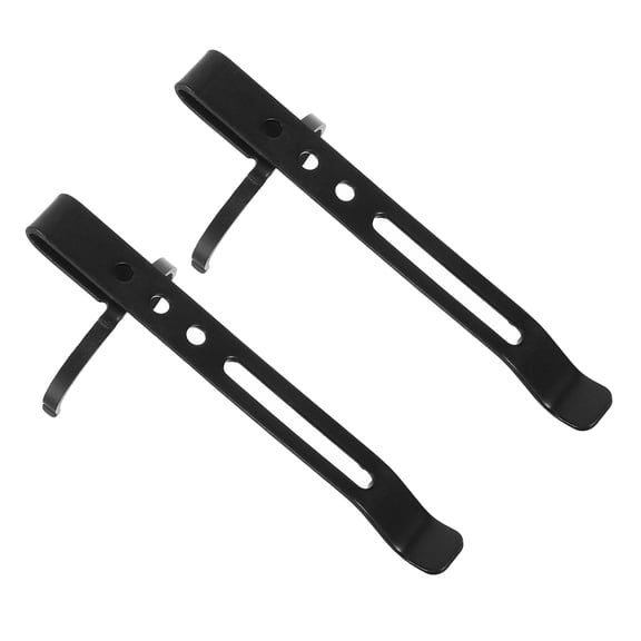 OUNONA Outdoor Flashlight Holder Clip, Universal Iron Mount, 2 Pieces, and Portable Flashlight Accessory