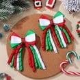 thumbnail image 1 of DRAFIDEEP 2-Pack Christmas Hair Bow Clips with Alligator Clips for Holiday Party, Festive Styling Accessories, 1 of 8