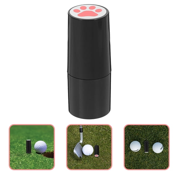 DRAFIDEEP 2Pcs Compact Red Golf Ball Stamp Tool for Marking with Photosensitive Technology