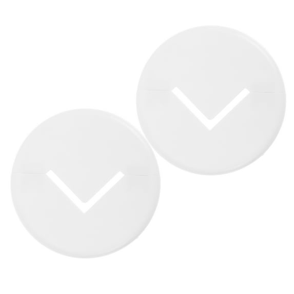 OUNONA 2pcs Pipe Hole Covers White ABS Conceal Imperfections for Home Renovation and Offices
