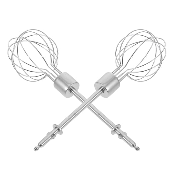 DRAFIDEEP 2Pcs Eggbeater Drill For Mixing Cream Stainless Steel Mixer Attachments Home Use