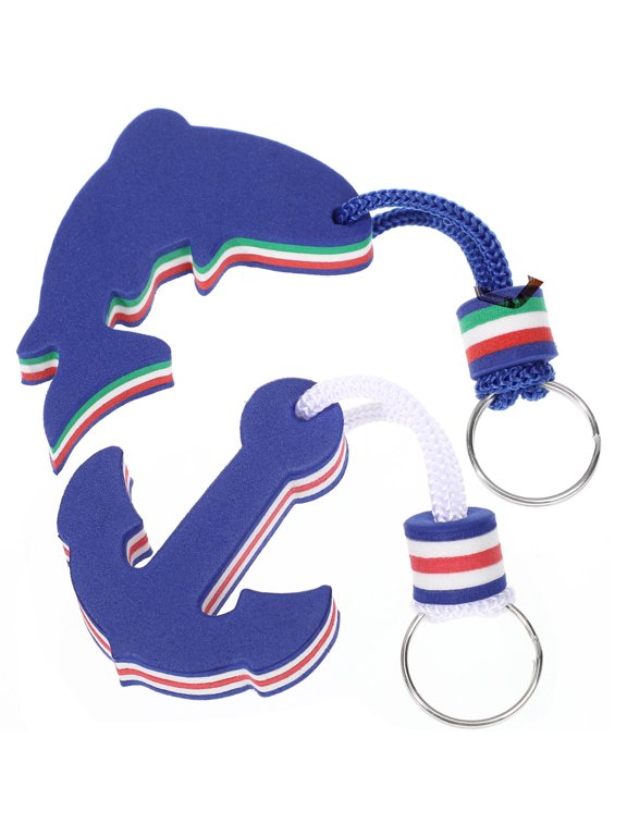 2-Pack Lightweight EVA Floating Key for Keys, Ideal for Marine, Boating, and Water Sports Activities
