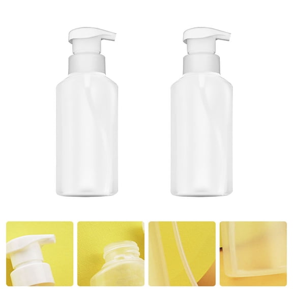 DRAFIDEEP Foaming Pump Dispenser Dispenser Transparent Plastic 2Pcs 6.5X2.5X1.8In