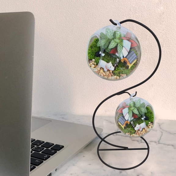 DRAFIDEEP 2Pcs Hanging Basket Brackets Small Hanging Basket Brackets Iron 13.2*4.7*4.7in