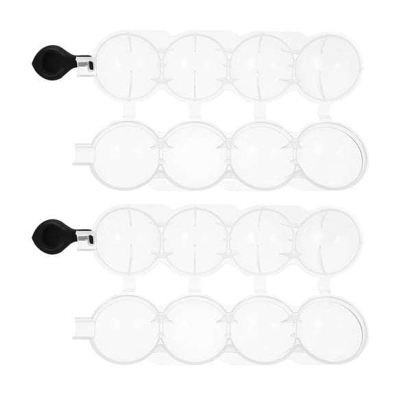 DRAFIDEEP 2Pcs Ice Lattice Mold Plastic Tray with Lid Clear Fridge Ice Mold for Home Use