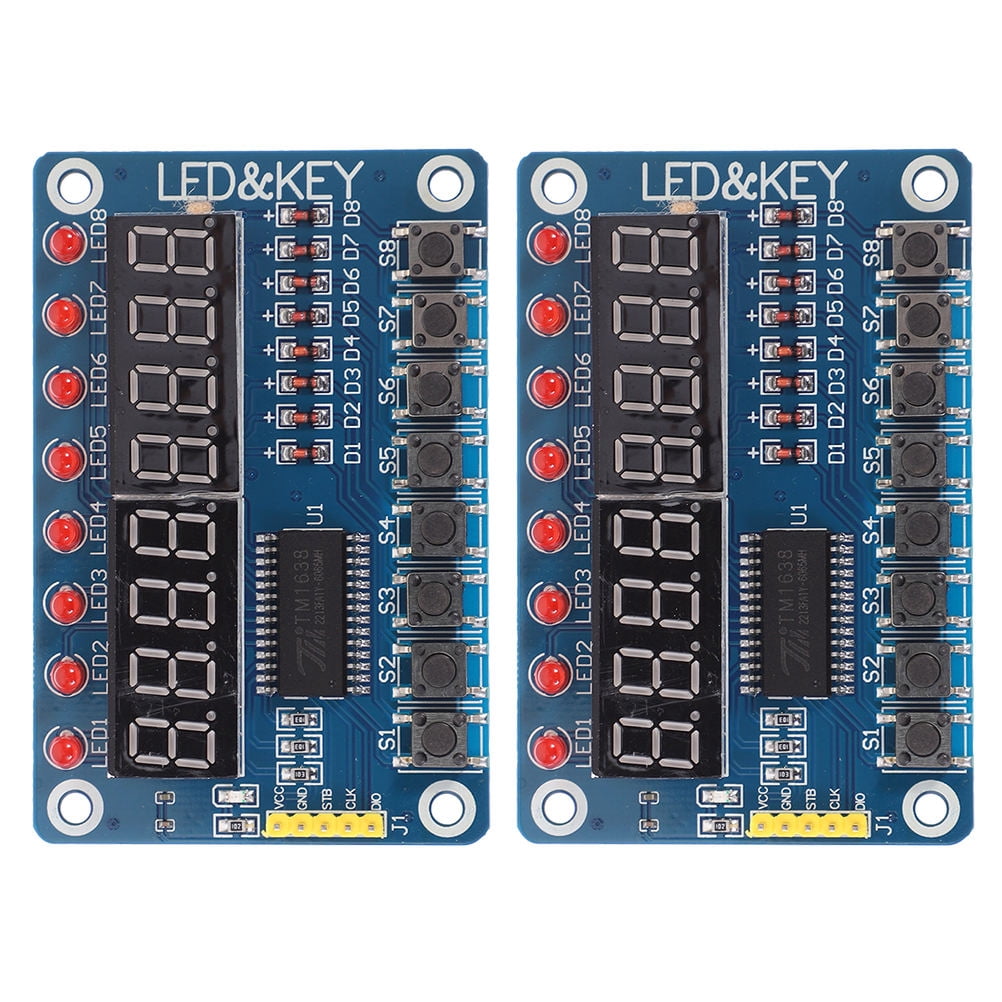 DRAFIDEEP 2Pcs Modular Led Display With Pc Material Suitable For Electronic Projects And Repairs