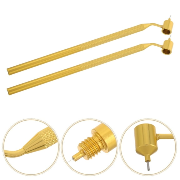 DRAFIDEEP 2Pcs Multifunctional Golden Car Paint Touch Up Pens for Scratch and Scuff Repair