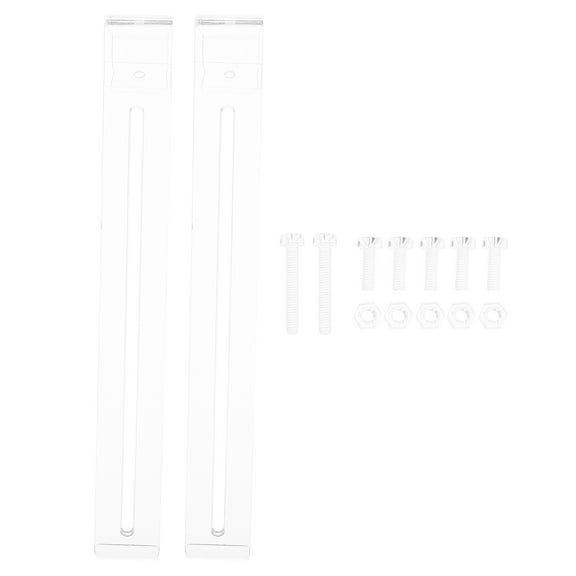 DRAFIDEEP 2-Pack Clear Multipurpose Hooks for Aquarium Plants, Fish Tank Hangers, Turtle Basking Areas, and More