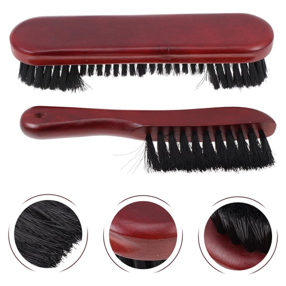 DRAFIDEEP 2Pcs Pool Table Parts Red Felt Brush for Billiards 8.92X2.12X1.97in