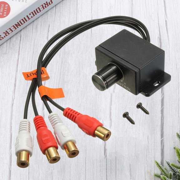 DRAFIDEEP 2Pcs Remote Level Control for Car Speaker Amplifier Audio Volume Adjust with Metal Case