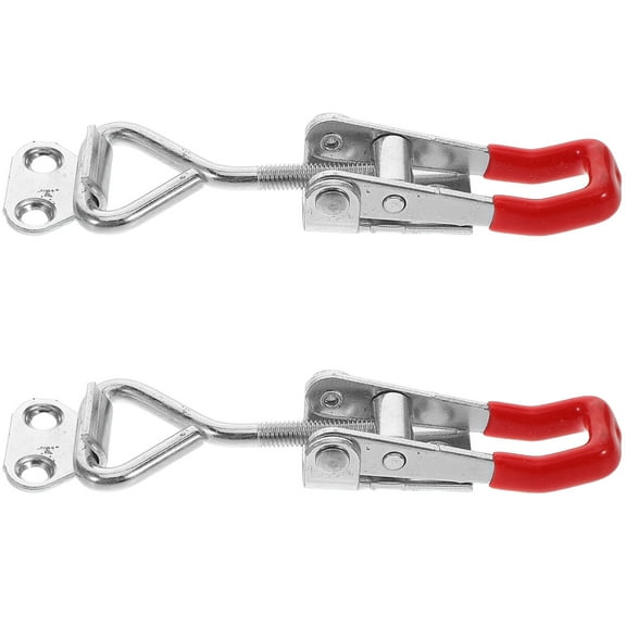DRAFIDEEP 2Pcs Self Lock Toggle Latches Stainless Steel Heavy Duty Fasteners for Drawer Door Cabinet 11.8X3.9X1.7in