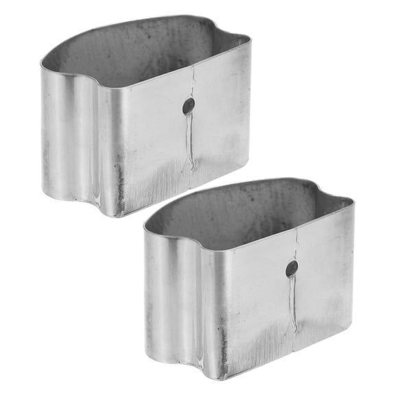 DRAFIDEEP 2Pcs Silver Plastic Stair Handrail End Caps Replacement Covers for Indoor Outdoor Railings