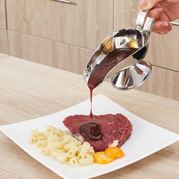 DRAFIDEEP Set of 2 Plated Stainless Steel Sauce Dispensers for Tomato, Salad, Steak and More