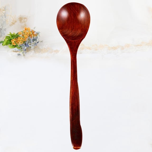 DRAFIDEEP 2Pcs Soup Serving Spoon Wood Pasta Spoon for Dining Room Tableware