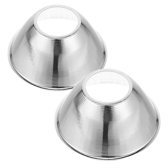DRAFIDEEP 2Pcs Spotlight Lampshade Replacement Plated Silver Reflector Cup with Glare Reduction and Portable Design