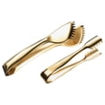DRAFIDEEP 2-Pack Stainless Steel Ice Tongs with Golden , Multipurpose ...