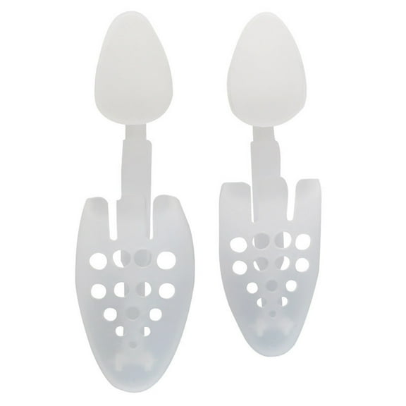 DRAFIDEEP 2-Pack White Plastic Shoe Trees Detachable Shoe Supports for Home Use
