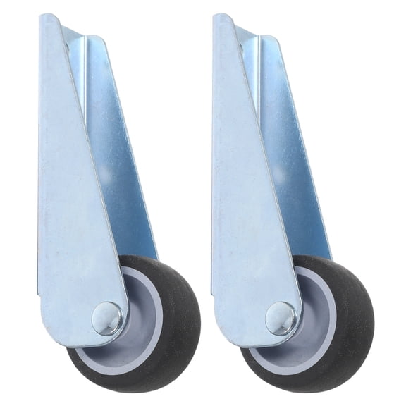 OUNONA Sliding Door Rollers with Metal and Rubber Wheels, 2 Pieces Replacement Hardware for Smooth Door