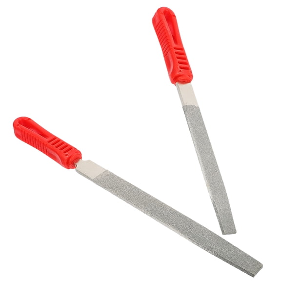 DRAFIDEEP 2-Pack Flat Metal Files Multi-Purpose Emery Grinding Tools for Projects and Precision Work