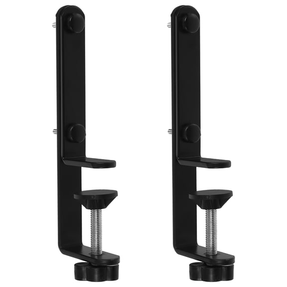 DRAFIDEEP 2pcs Headphones Stand Black ABS Desk Accessories Organizing for Office