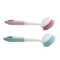 thumbnail image 1 of DRAFIDEEP 2pcs Kitchen Brush Durable Dish Scrubber With Long Handle For Removal Random Color For Pots Dishes And Sink, 1 of 8