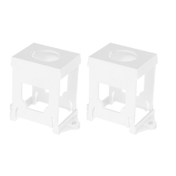 DRAFIDEEP Plastic Pushbutton Switch Bracket 2pcs for 22mm Hole Din Rail Mounting