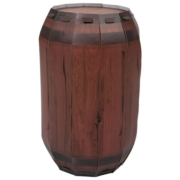 DRAFIDEEP 2pcs Rustic Paper Wine Barrel Centerpieces For Cowboy Party Portable Craftsmanship For Farmhouse Decorations