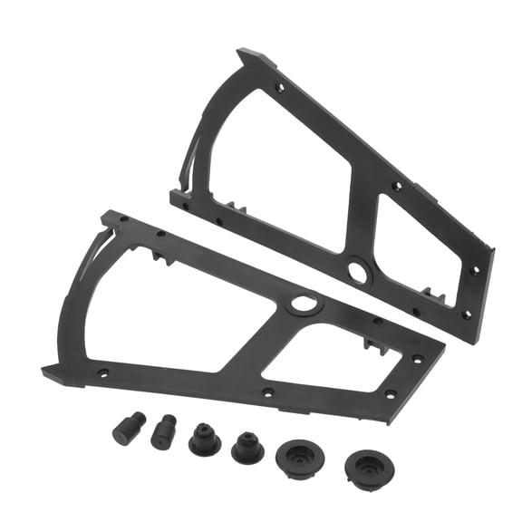DRAFIDEEP 2pcs Shoe Drawer Cabinet Hinges Plastic Black Single-layer Flip Plate