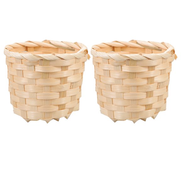 DRAFIDEEP 2-Pack Table Organizer Baskets for Woven Storage, Desk and Small Item Organization, and Stylish
