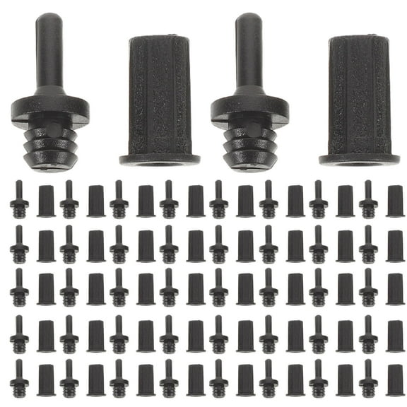 OUNONA Black Plastic Speaker Fastener Clips for Home Audio Systems and Car Speakers, and Easy to Install