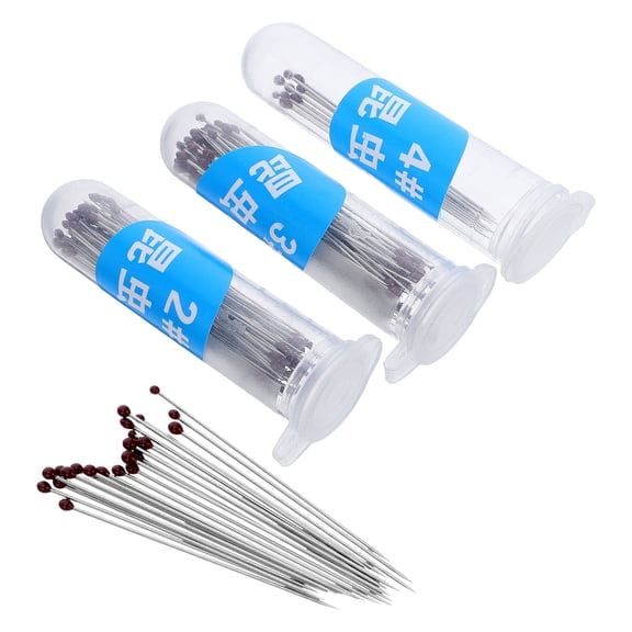 OUNONA Stainless Steel Insect Specimen Needles, 300-Piece Precision Entomology Tools Set for Insect Collection and Study