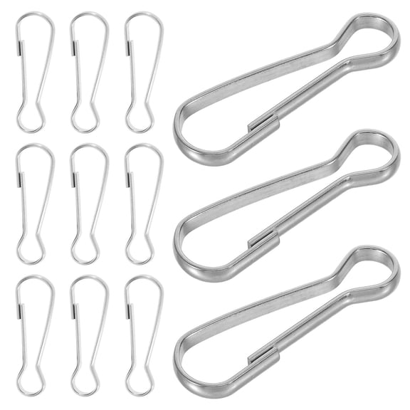 DRAFIDEEP 30Pcs Durable Metal Flagpole Snaps with Easy Install Clips for Garden and Outdoor Flags