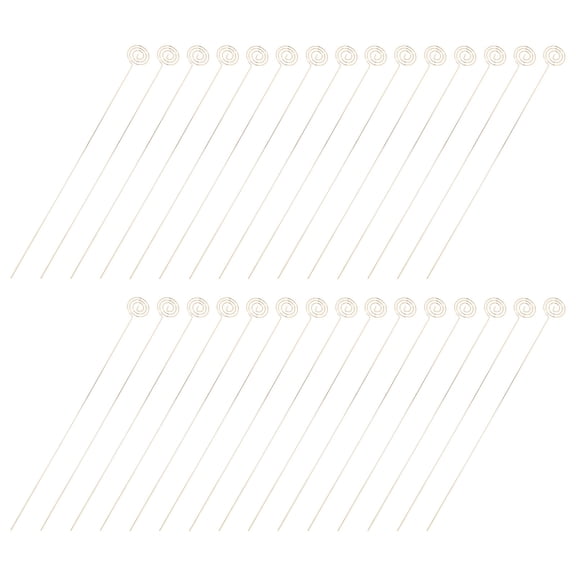 DRAFIDEEP 30Pcs Floral Place Card Holder Golden Steel Wire Circular Coil Shape Elegant Table Number Holders for Weddings