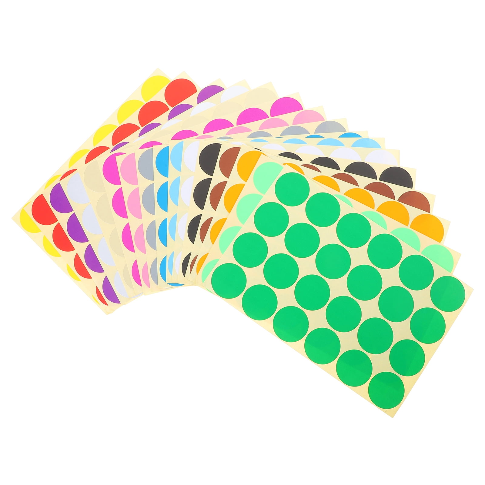 Tag Sticker Color Code DRAFIDEEP 32 Sheets Office Color Coding Stickers Round Colored Labels ...