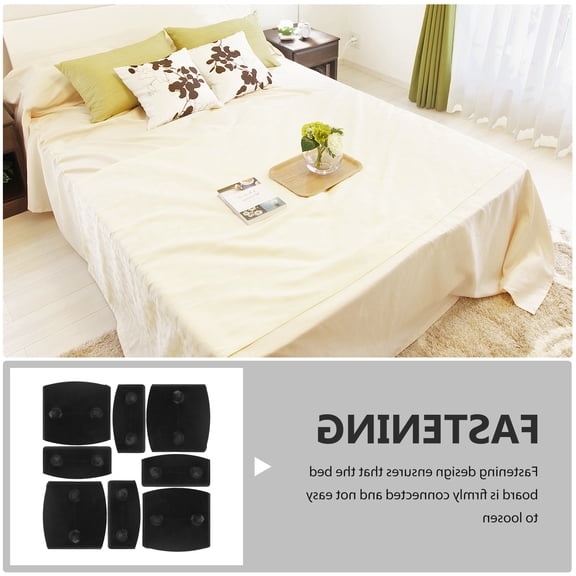 DRAFIDEEP 36Pcs Easy Install Black Plastic Bed Slat Caps for Bed Frame Repair and Support