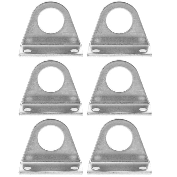 DRAFIDEEP 3Pairs Plated Silver Air Cylinder Rod Clevis Bracket High Strength Rust Resistant