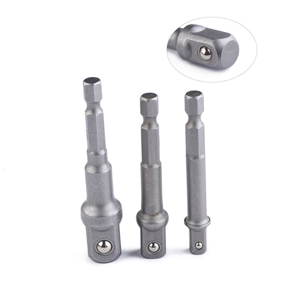 DRAFIDEEP 3-Piece 105 Right Angle Socket Adapter Set with Bit Holder, Stainless Steel Construction
