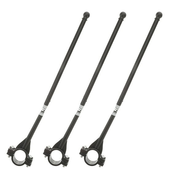 DRAFIDEEP 3-Pack Bike Handlebar Flagpoles with Unique Design for Cycling Safety and Visibility