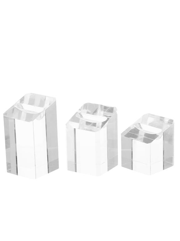 Acrylic Ring Organizer Holder, Lightweight and Modern Design, 3Pcs