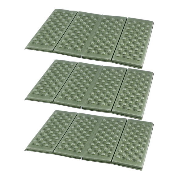 DRAFIDEEP 3Pcs Simple and Modern Design Picnic Cushion Olive Green XPE Foam for Outdoor Enthusiasts