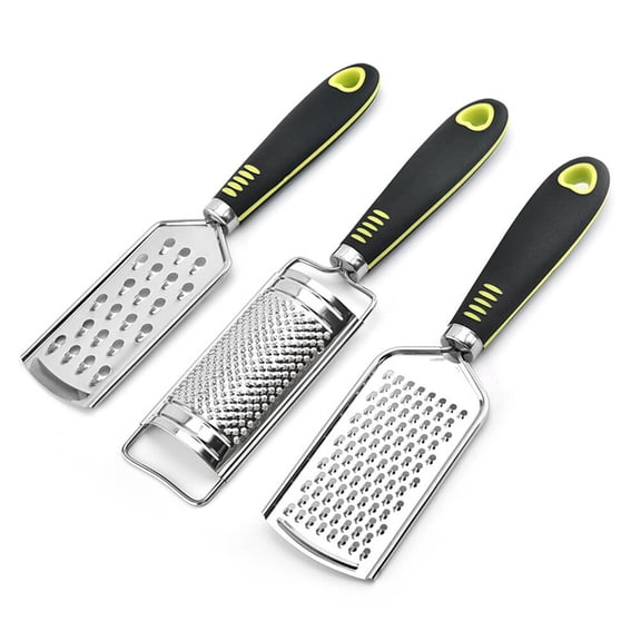 DRAFIDEEP 3Pcs Stainless Steel Grater For Kitchen Tools Sleek Design Zesting And Grating