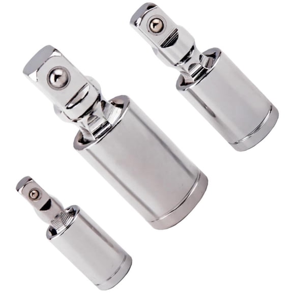 DRAFIDEEP 3Pcs Universal Socket Adapter with Durable Silver Joint Sockets for Industrial Repair