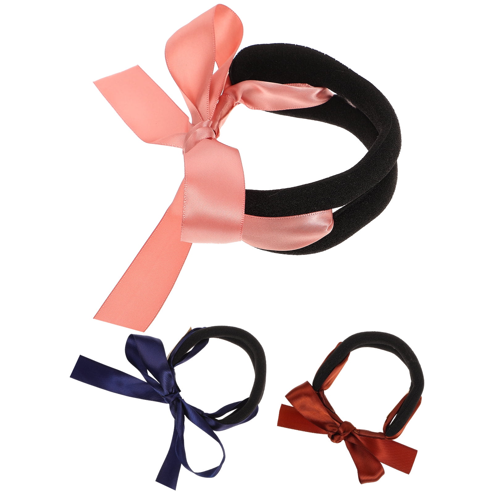 DRAFIDEEP 3pcs Hair Bun Easy To Use Ribbon Bun Holder For Stylish Updos ...