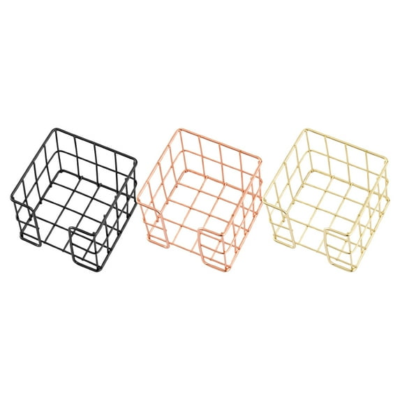DRAFIDEEP 3pcs Iron Wire Organizer For Notes And Papers Stylish Desk Accessory For Efficient Storage And Neat Workspace