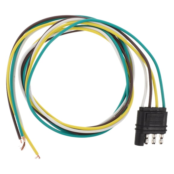 DRAFIDEEP 4 Way Trailer Wire Extension with Standard Color Coded Wiring and Durable PVC Insulated Cable