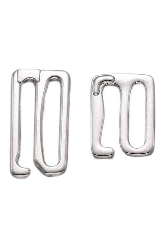 40Pcs Adjustable Strap Hook Bra Buckle Silver Fastening Clips for Bras Underwear Women Girls