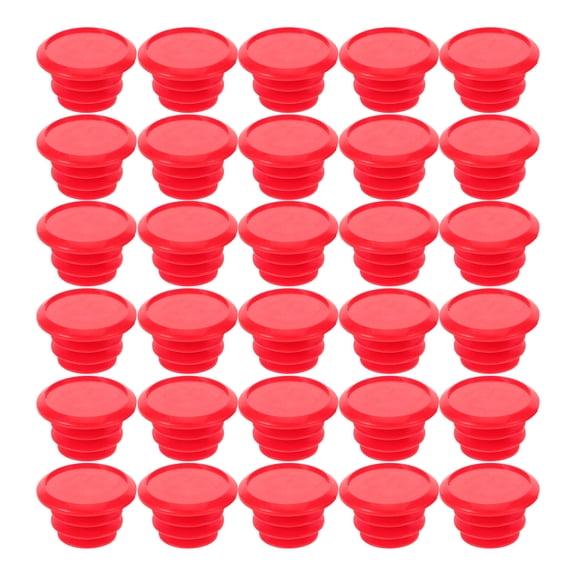 OUNONA 40Pcs Red Plastic Bike Handlebar End Covers for Roadbike with Enhanced Comfort and Easy Fit