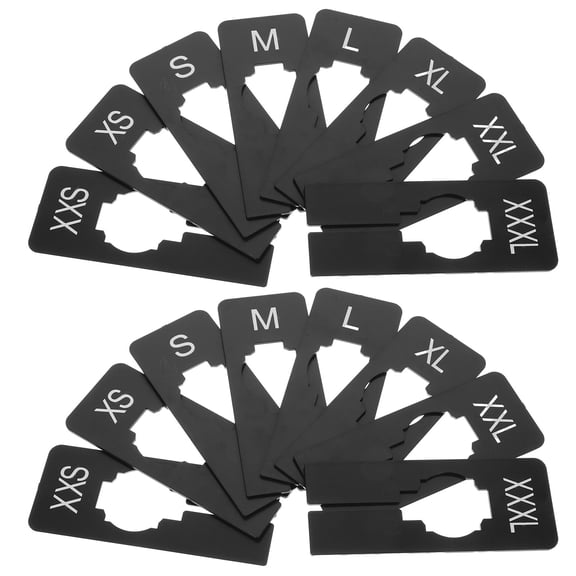 DRAFIDEEP 40Pcs Closet Hanger Dividers Black Plastic Rectangular For Closet And Drawer Organization