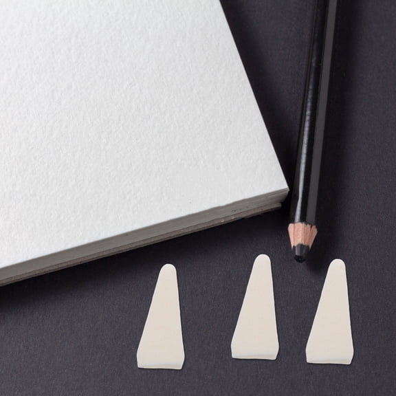 OUNONA Drafideep Sketching Erasers 40Pcs White Cotton for Artistic Precision